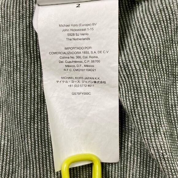 Michael Kors Casual MK Logo Tee Shirt  Gray White XXL - Picture 12 of 12